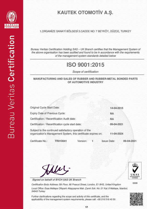 ISO 9001:2015 Quality Management System